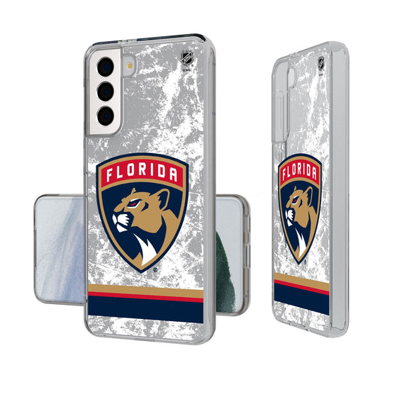 Florida Panthers Ice Stripe Clear Phone Case-0