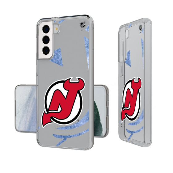 New Jersey Devils Ice Tilt Clear Phone Case-0