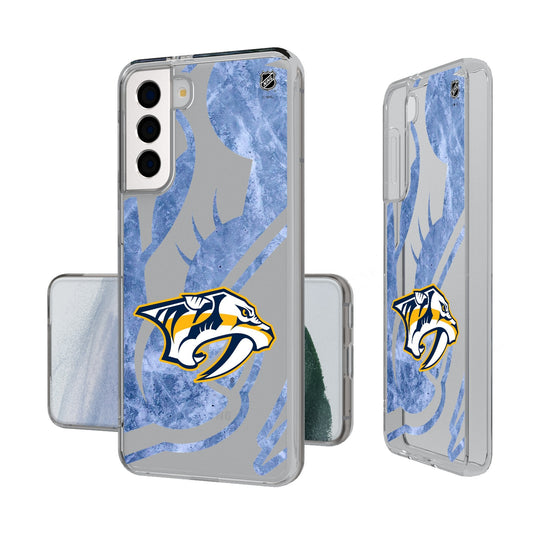 Nashville Predators Ice Tilt Clear Phone Case-0