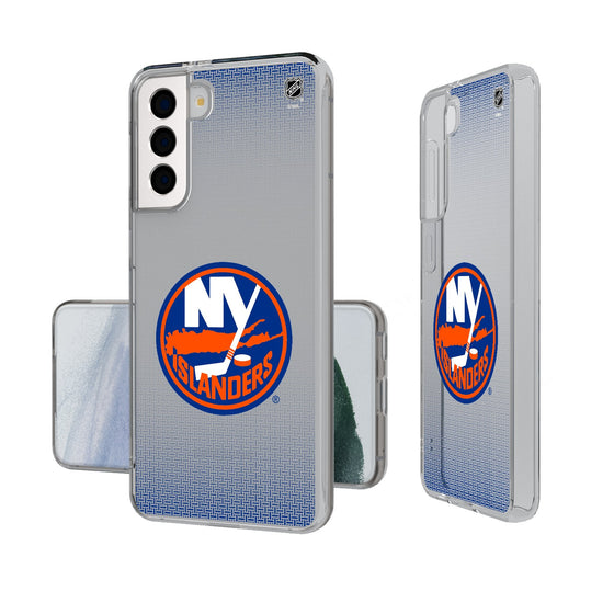 New York Islanders Linen Clear Phone Case-0