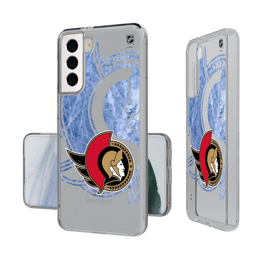 Ottawa Senators Ice Tilt Clear Phone Case-0