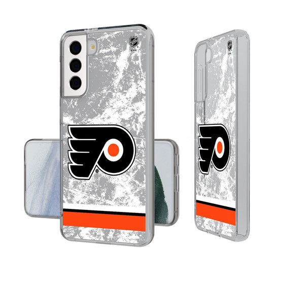 Philadelphia Flyers Ice Stripe Clear Phone Case-0