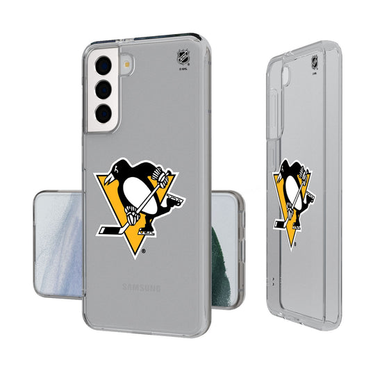 Pittsburgh Penguins Insignia Clear Phone Case-0