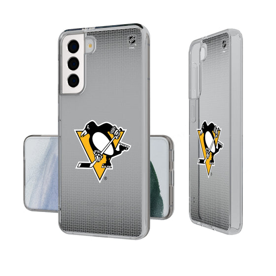 Pittsburgh Penguins Linen Clear Phone Case-0