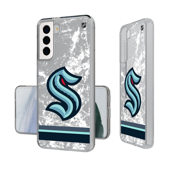 Seattle Kraken Ice Stripe Clear Phone Case-0