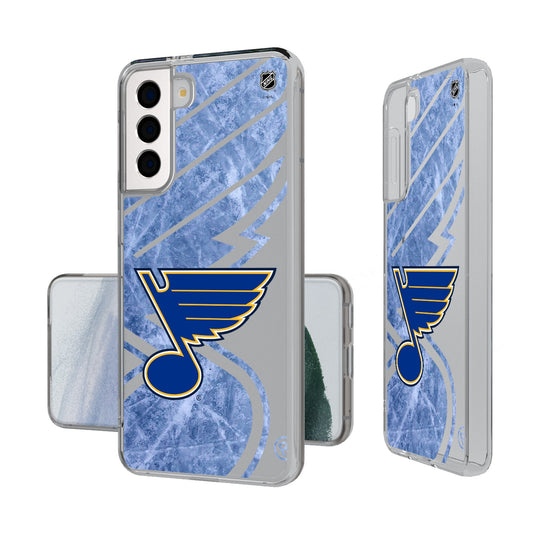 St. Louis Blues Ice Tilt Clear Phone Case-0