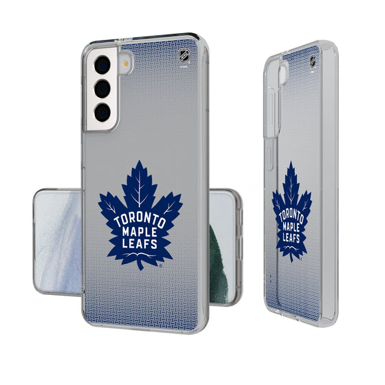 Toronto Maple Leafs Linen Clear Phone Case-0