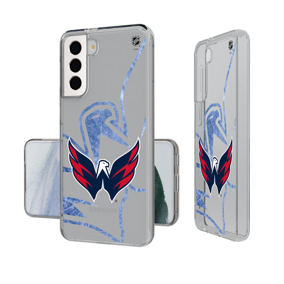 Washington Capitals Ice Tilt Clear Phone Case-0