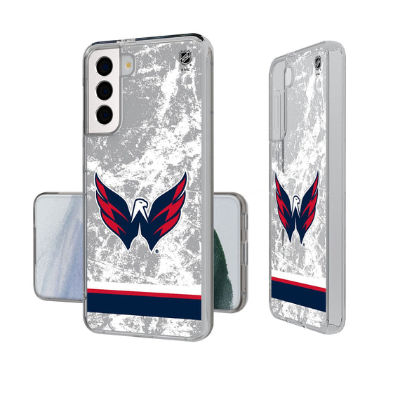 Washington Capitals Ice Stripe Clear Phone Case-0