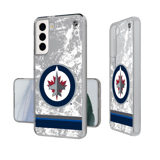 Winnipeg Jets Ice Stripe Clear Phone Case-0