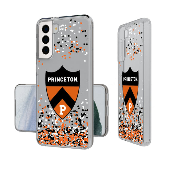 Princeton Tigers Confetti Clear Phone Case-0