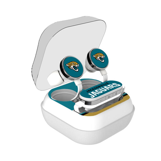 Jacksonville Jaguars Stripe Wireless Earbuds-0