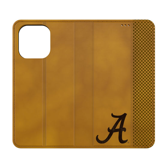 University of Alabama Crimson Tide Script A Burn Folio Phone Case-0