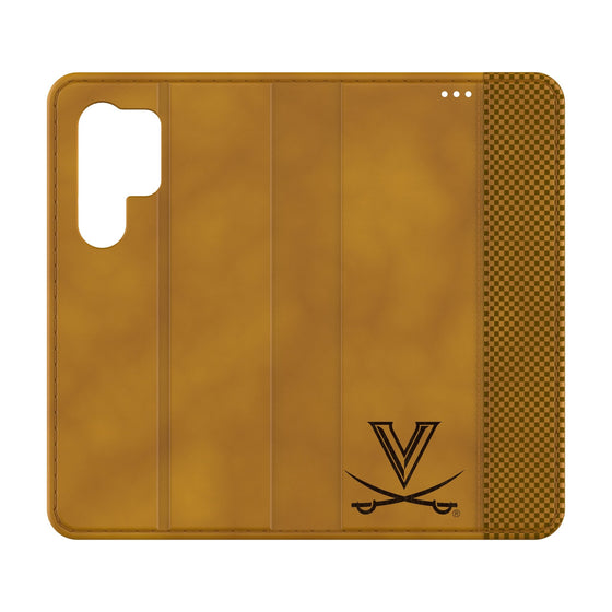 University of Virginia Cavaliers Burn Folio Phone Case-0