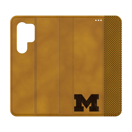 University of Michigan Wolverines Burn Folio Phone Case-0