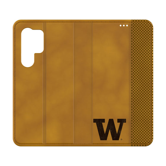 University of Washington Huskies Burn Folio Phone Case-0