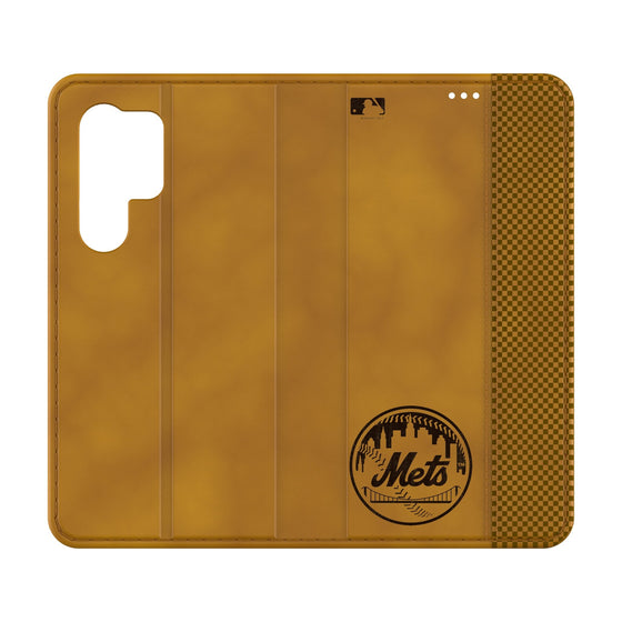 New York Mets Burn Folio Phone Case-0