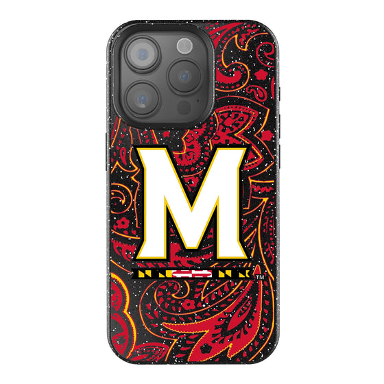 Maryland Terrapins Paisley Bling Phone Case-0