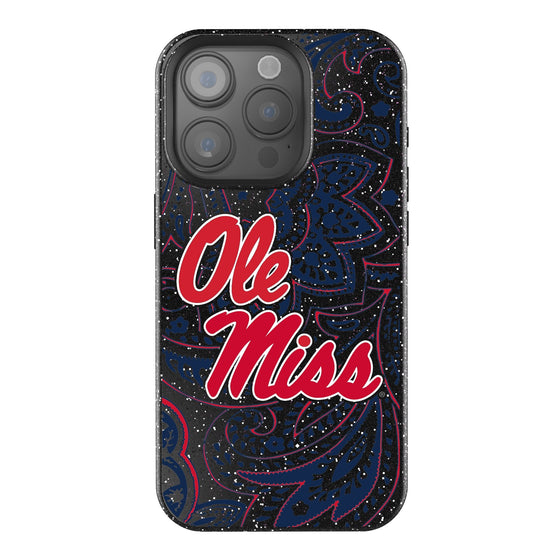 Mississippi Ole Miss Rebels Paisley Bling Phone Case-0