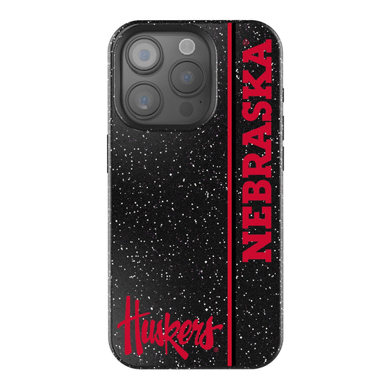 Nebraska Huskers Sidebar Bling Phone Case-0