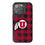 Utah Utes Plaid Bling Phone Case-0