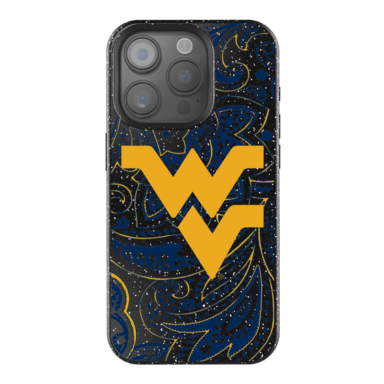 West Virginia Mountaineers Paisley Bling Phone Case-0