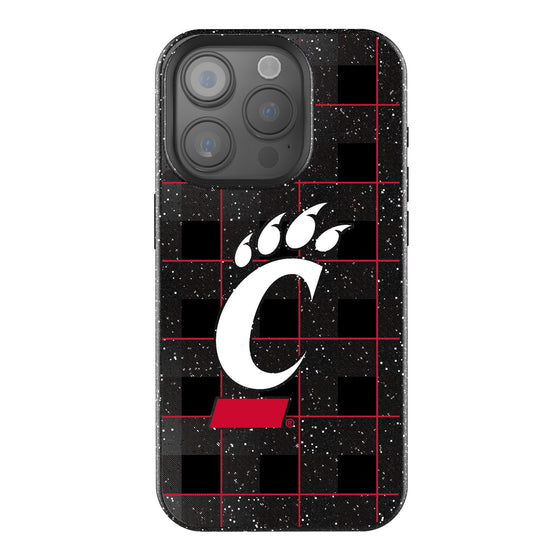 Cincinnati Bearcats Plaid Bling Phone Case-0