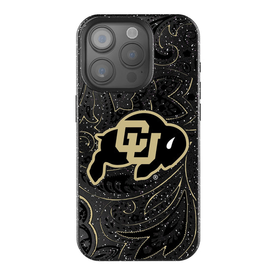 Colorado Buffaloes Paisley Bling Phone Case-0