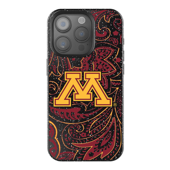 Minnesota Golden Gophers Paisley Bling Phone Case-0