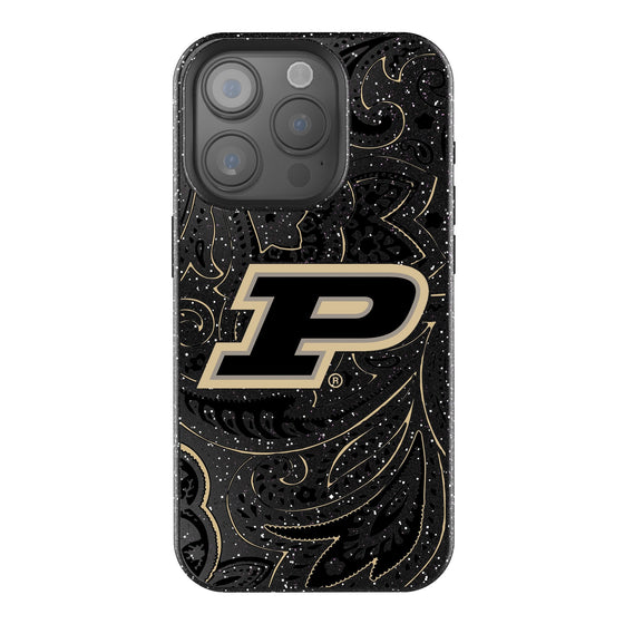 Purdue Boilermakers Paisley Bling Phone Case-0