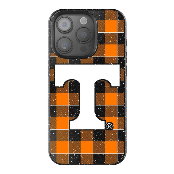 Tennessee Volunteers Plaid Bling Phone Case-0