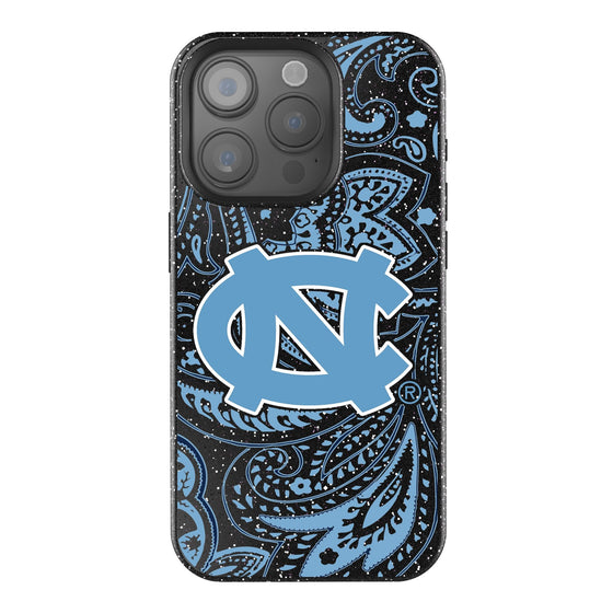 North Carolina Tar Heels Paisley Bling Phone Case-0