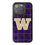 Washington Huskies Plaid Bling Phone Case-0