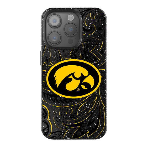 Iowa Hawkeyes Paisley Bling Phone Case-0