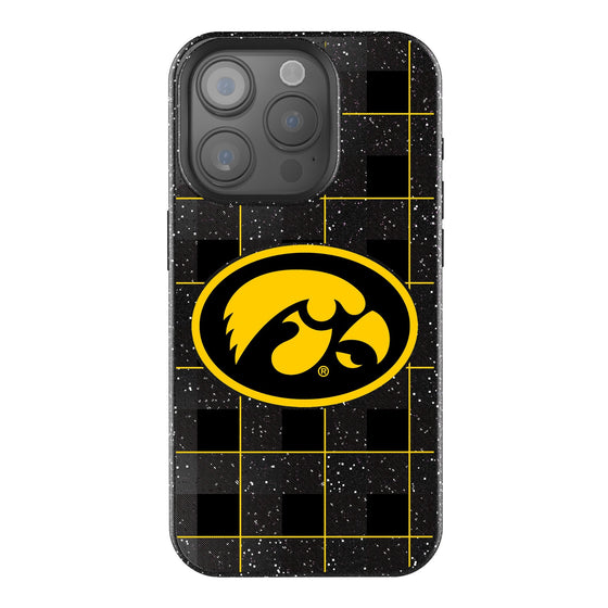 Iowa Hawkeyes Plaid Bling Phone Case-0