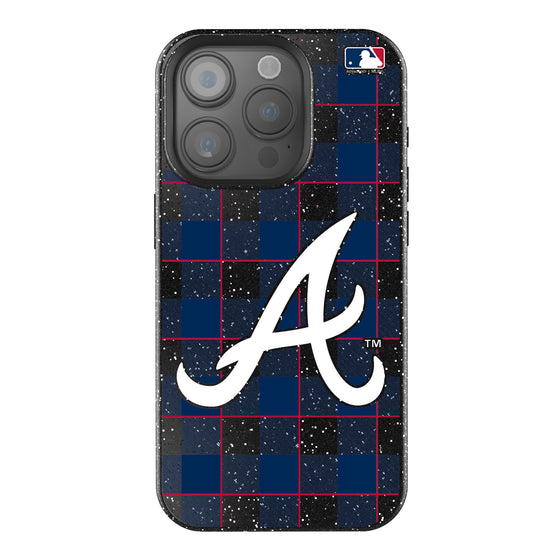 Atlanta Braves Plaid Bling Phone Case-0