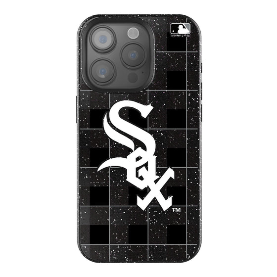 Chicago White Sox Plaid Bling Phone Case-0