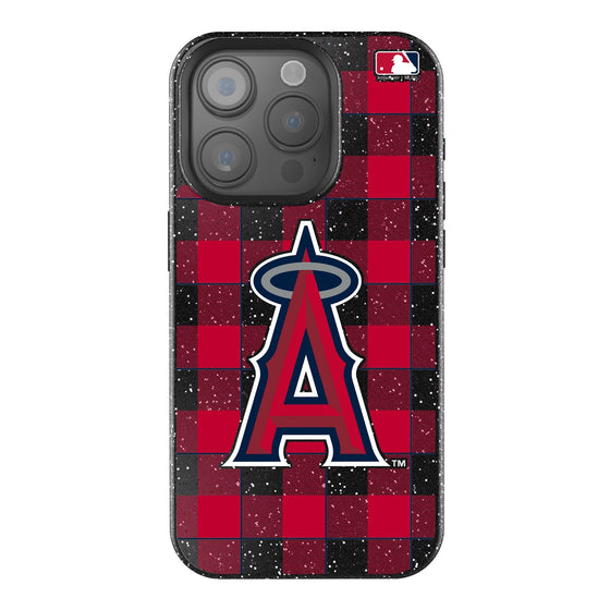 Los Angeles Angels Plaid Bling Phone Case-0