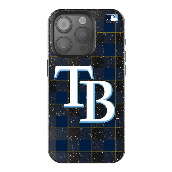 Tampa Bay Rays Plaid Bling Phone Case-0