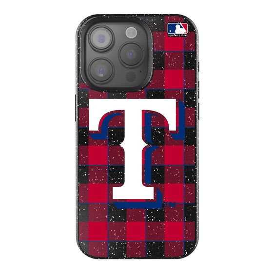 Texas Rangers Plaid Bling Phone Case-0