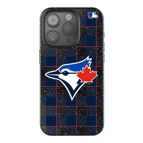 Toronto Blue Jays Plaid Bling Phone Case-0