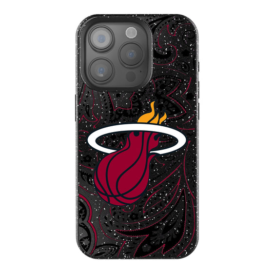 Miami Heat Paisley Bling Phone Case-0