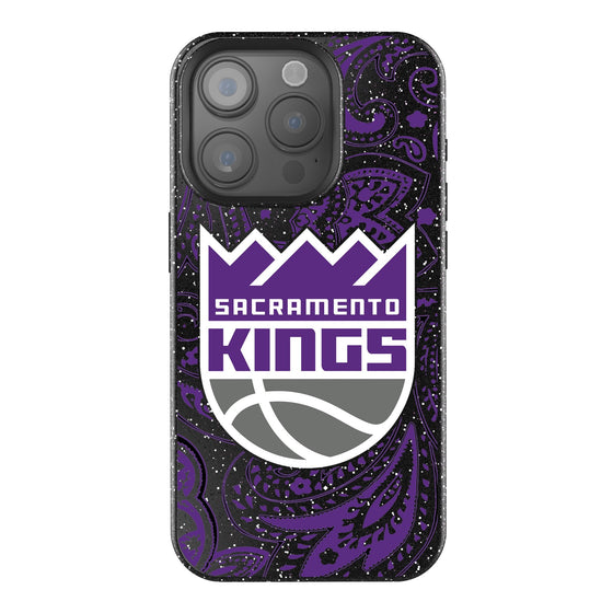 Sacramento Kings Paisley Bling Phone Case-0