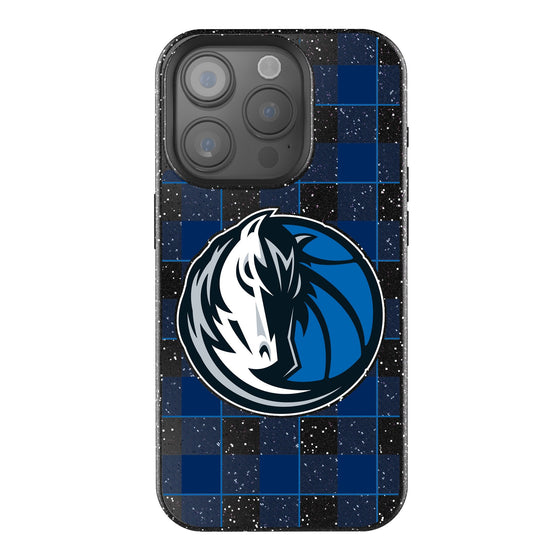 Dallas Mavericks Plaid Bling Phone Case-0