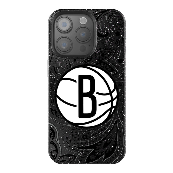 Brooklyn Nets Paisley Bling Phone Case-0