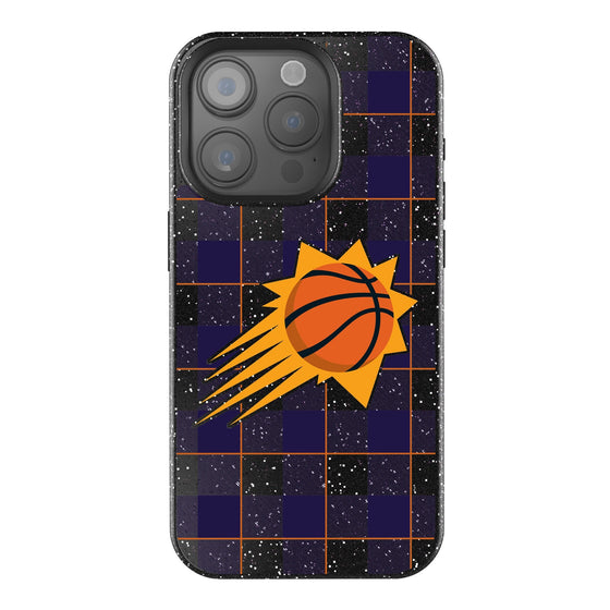 Phoenix Suns Plaid Bling Phone Case-0