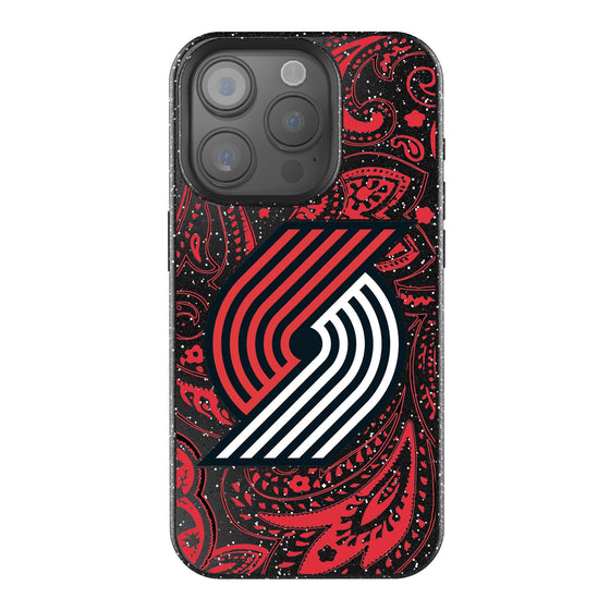 Portland Trail Blazers Paisley Bling Phone Case-0