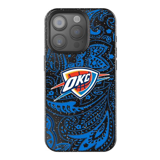 Oklahoma City Thunder Paisley Bling Phone Case-0