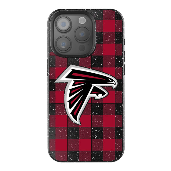 Atlanta Falcons Plaid Bling Phone Case-0