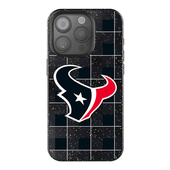 Houston Texans Plaid Bling Phone Case-0